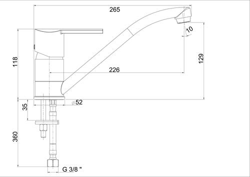 Mitigeur Evier Bec Mobile C3